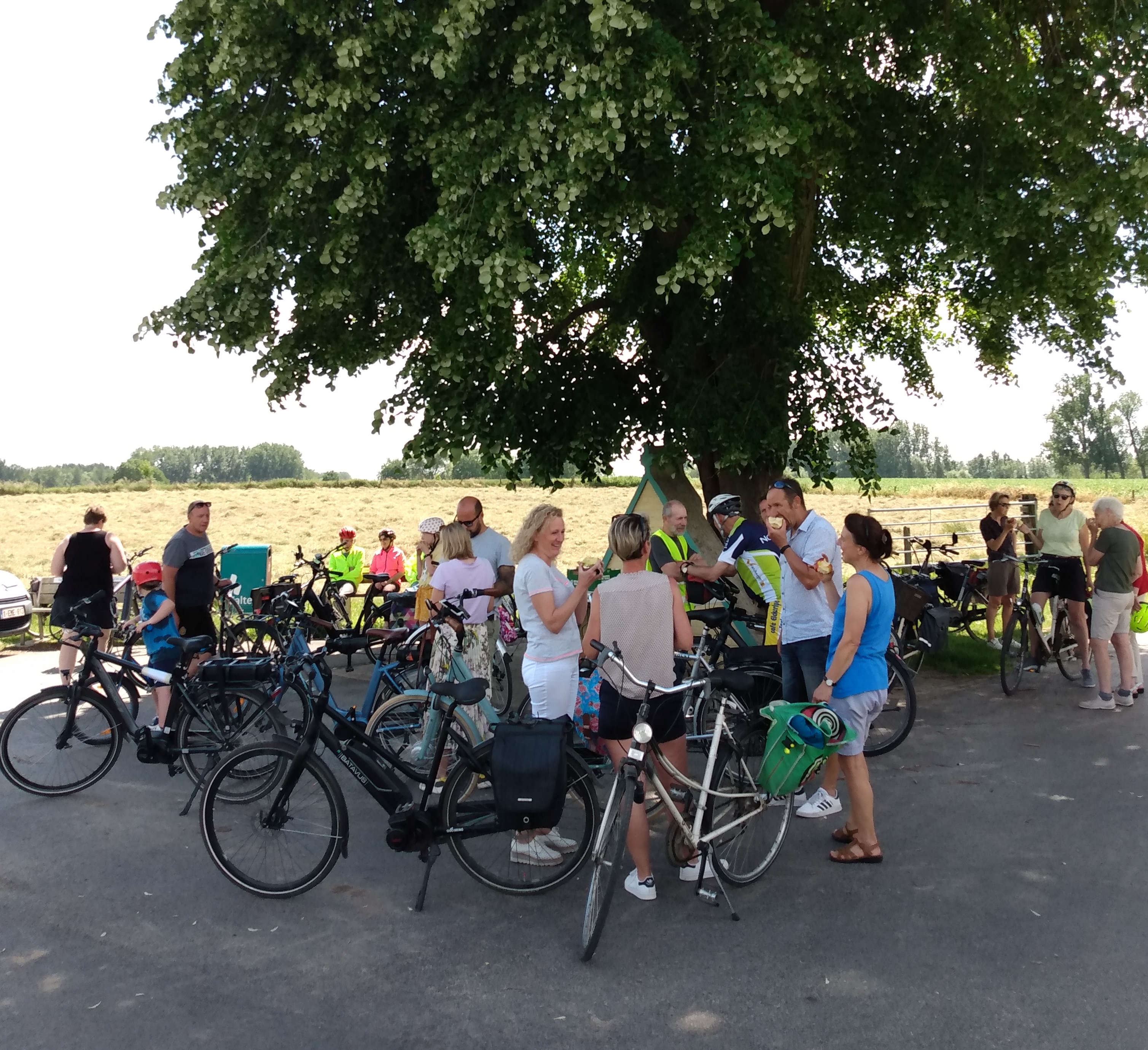 De fietstocht van Fietsersbond Haaltert lokte veel volk naar buiten.