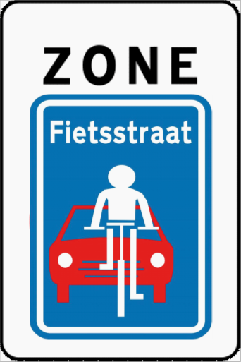 bord fietszone